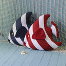 Nautical Coast Style Back Cushion Fish Shape Throw Pillow Sofa Seat Pad-BLU
