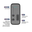 Portable Wireless Mini Electric Neck Massager Cervical Pain Relief Massage Y4Z4