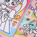 5pcs Magic Color Art Paper Coloring Cards Scraping Kids Drawing Toys M&E FT