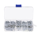 250g/Box 10 Sizes M3 M4 M5 Flat Head Self Tapping Screws Fastener Assortment
