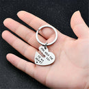 2X You Hold The Key To My Heart Forever Keychain Keyring Couple Lover Gift Del