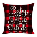 Christmas Pattern Linen Pillowcase Soft Throw Pillow Case Sofa Cushion (2)