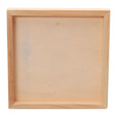 1pc Painting Building Block Wood Pallet Early Educational Wood Tray 12cmX12c Gw
