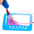 10Pcs/set Anti Blue Light Purple Test Card For Glasses Reusable Polarized Te`US