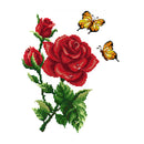 Flower Cross Stitch Kits DIY Stamped Embroidery 11CT Home Decoration (H615)