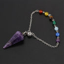 Aura treatment crystal exploration point pendant divination metaphysics spi