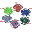 60Pcs Accessories Radial Bristles Polishing Polishing Wheel Mixing Grit+6Pc