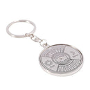 Perpetual Calendar Keyring Keychain Unique Metal Key Chain Ring 50 Years Ne A3S6