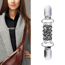 Retro Shawl Clips with Chain - Pack of 4 - Cardigan Shrug Sweater Clips Clasp,