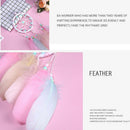 Pink Dream Catcher Feathers Home Car Wall Hanging Decoration Ornament Craft