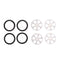 Upgraded Rims Tires for WLtoys K969 K989 Rally Buggy Crawler Racing Cars