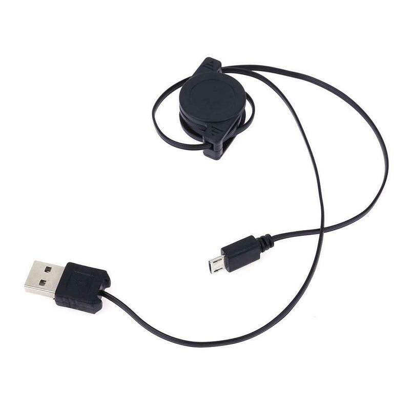 2pcs Retractable Micro USB Data Sync Cord Charging Cable for Android Phones