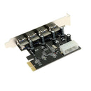 4 Port PCI-E to USB 3.0 HUB PCI  Expansion Card Adapter 5 Gbps