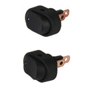 Pair White +Yellow Led Dot Light 12V Car Auto Boat ON/OFF Toggle SPST Switch