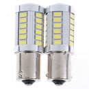 2X White 7443 7440 33SMD Tail Brake Stop High Power LED Bulbs 6000K 1_