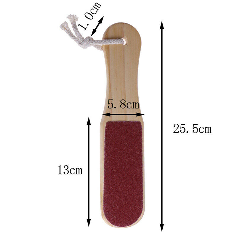 1Pc Double Side Foot Rasp File Wood Foot Callus Remover Pedicure Care Tool J Gw
