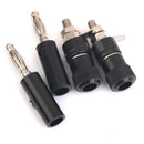 4mm Banana type plug with red insulation plug, black J9G2