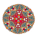Bohemia 49" Round Elastic Tablecloth Table Cover Indoor Outdoor Dining Party
