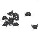 10 Pieces Plastic Shell CR2032 Button Cell Battery Sockets Holder Case Blac X1S2