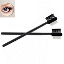 1pc Steel Eyebrow Eyelash Dual-Comb Extension Brush Metal Comb Makeup Tool  OZ