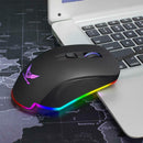 RGB Gaming Mouse Wired Mice Breathing Backlit Optical USB Mouse Programmable
