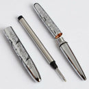 1PCS Crocodile Mini Space Pen Lacquered Black with Machined Lines Cased Gif U7V3