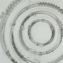 Vivid Sewing thread scrapbook  photo albums cards silicone transparent stamp  JR