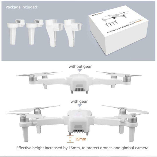 1Set Heightened Landing Gears Extended Support Leg Protector for FIMI X8 SE Kit