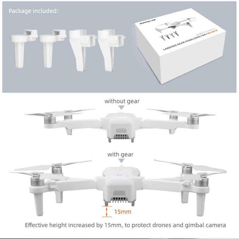 1Set Heightened Landing Gears Extended Support Leg Protector for FIMI X8 SE Kit
