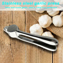 Kitchen Manual Garlic Press Mincer Stainless Steel Handheld Ginger Squeezer Tool