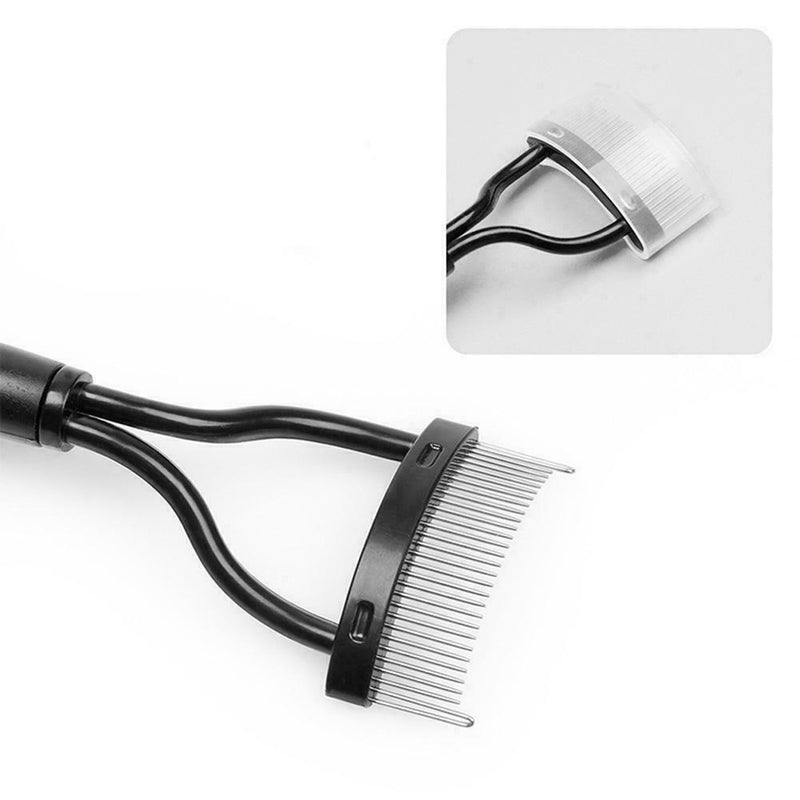 Makeup Mascara Guide Applicators Steel Needle Eyelash Brush Comb Eyebrow W9I0