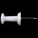 Plastic Head Push Pins Color White Pack of 100 J5I2