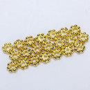 100x Daisy Flower Spacer Beads Necklace DIY Loose Beads Jewelry Making Findings