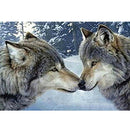 Full Drill Two Wolves 5D DIY Diamond Painting Craft Kit Home Decor