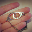 New Fashion Design Handcuffs Choker Pendant Necklace Chain Women Lovers  3C