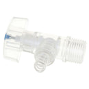 1pcs Transparent Plastic Faucet 4-Divided Triangle Valve Pagoda Head Water T OZ