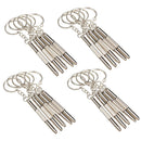 3x 3In1 Mini Screwdriver Multifunction Repair Tool Keychain Keyring Nice