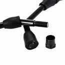 10mm Black Motorcycle Bike Wing Rear View Side Mirrors A0K4 Pair Rearv Moto H2V9