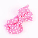 7pcs Kid Baby Girl Headbands Lovely Dot Print Headwrap Big Bowknot Headwear
