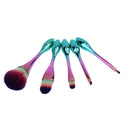 5pcs/set Goblet Shaped Makeup Brushes Set Powder Foundation Concealer Brush