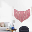 Hand Knotted Bohemian Woven Tapestry Home Decor Wall Hanging Sofa Backgroun