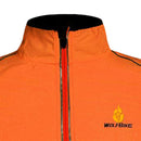 Unisex Reflective Bike Cycling Windproof Vest Running Sports Coat XL Orange