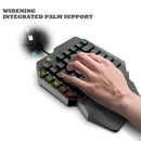 USB Wired One-Handed Gaming Keyboard Gorgeous Backlight 39 Keys Mini Keypad