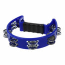 Tambourine Blue Hand Held with Double Row Metal Jingles Percussion Church B F7U8