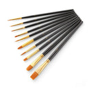 50 Pcs Paint Brushes Nylon Hair Brushes for Acrylic Oil Watercolor Painting