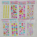 5Pcs/Lot Cute Star Flower Bubble Stickers Cartoon Kids Classic Toys Stickers 3CA