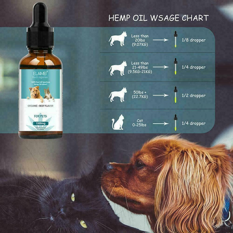 30ml Pet Care Strengtheens Immunity Essential Oil Relieve Oil Sesame Z3B1
