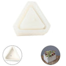 1X(Triple-cornered Silicone Mold Concrete Mold Flower Pots Succulents Mold