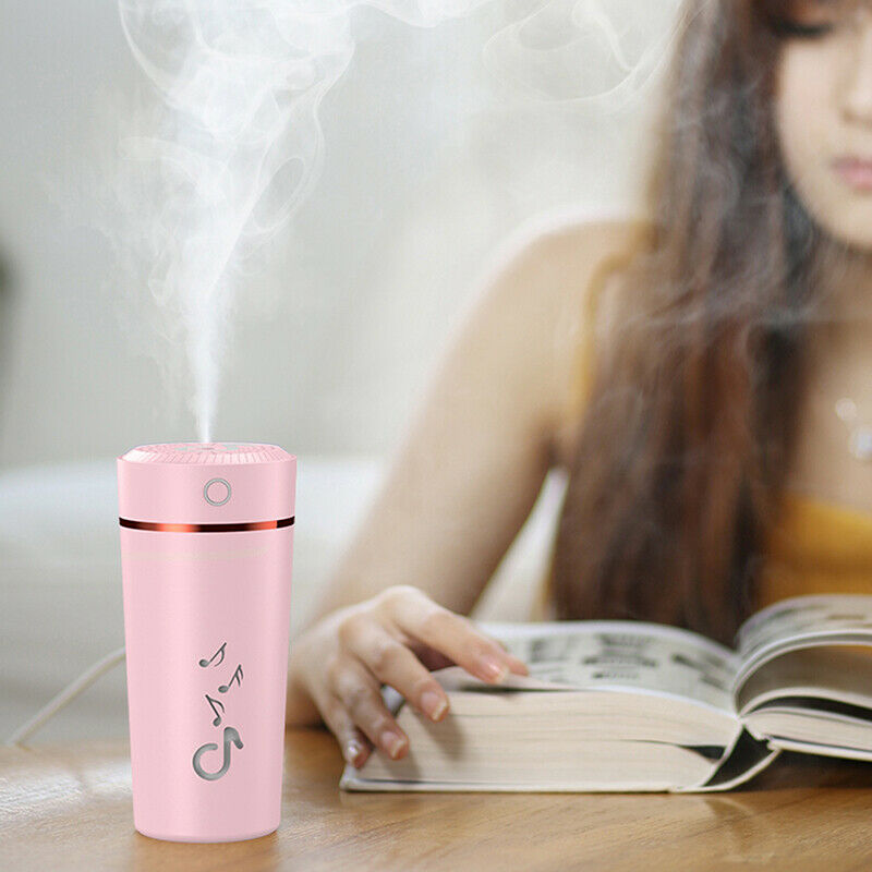 LED Mini Portable Car Humidifier Air Purifier Freshener Essential Oil Diffus3C