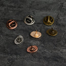 4pcs Collar Shirt Badge Brooch Lapel Pin Jewelry Coffee Beans Mini Size